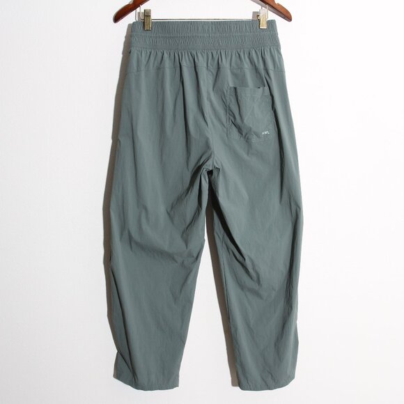 Madewell MWL Track Pants High Rise Straight Leg Pull-On Waist Green Size Medium - Picture 9 of 13
